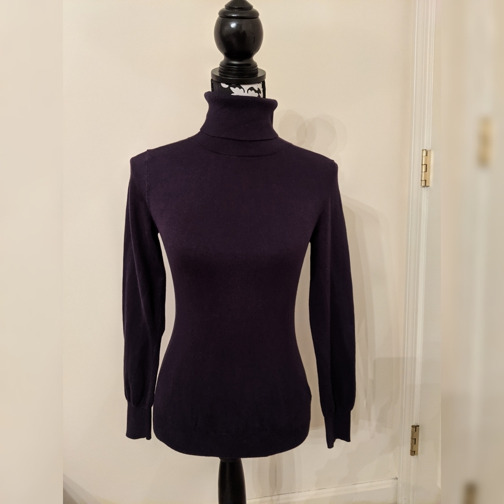 5/$25 Banana Republic purple turtleneck sweater